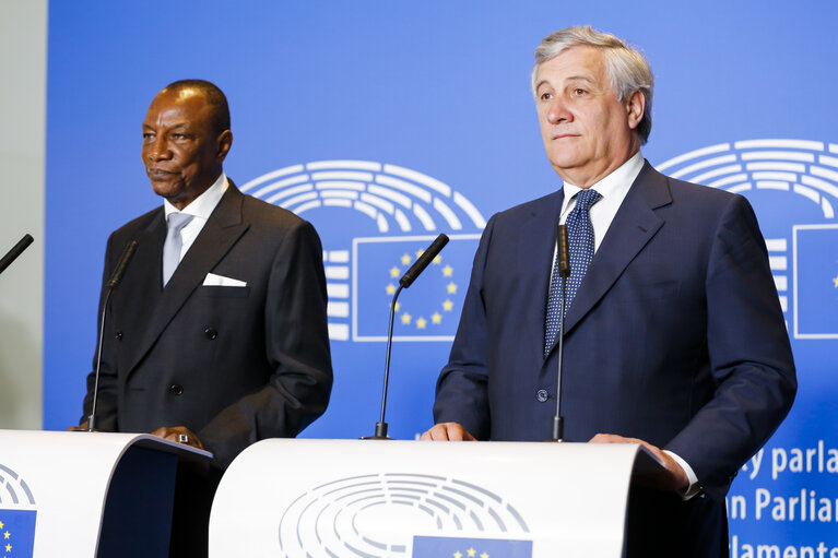 Zdjęcie 7: Official visit of the President of Guinea.Press point