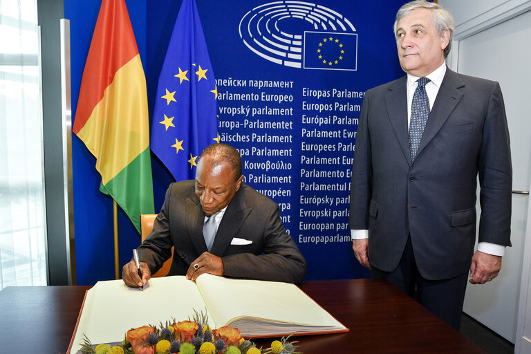 Fotografia 9: Official visit of the President of Guinea.Bilateral meeting