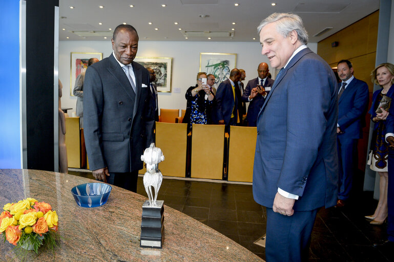 Zdjęcie 14: Official visit of the President of Guinea - Press point