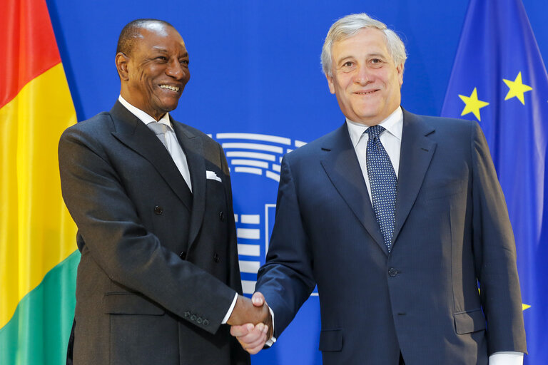 Fotografie 4: Official visit of the President of Guinea.Official welcome