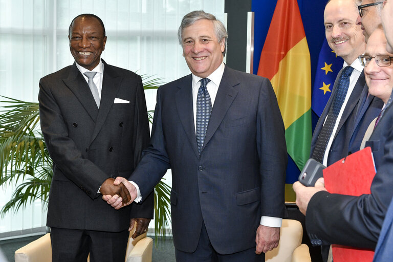 Fotografia 3: Official visit of the President of Guinea.Bilateral meeting