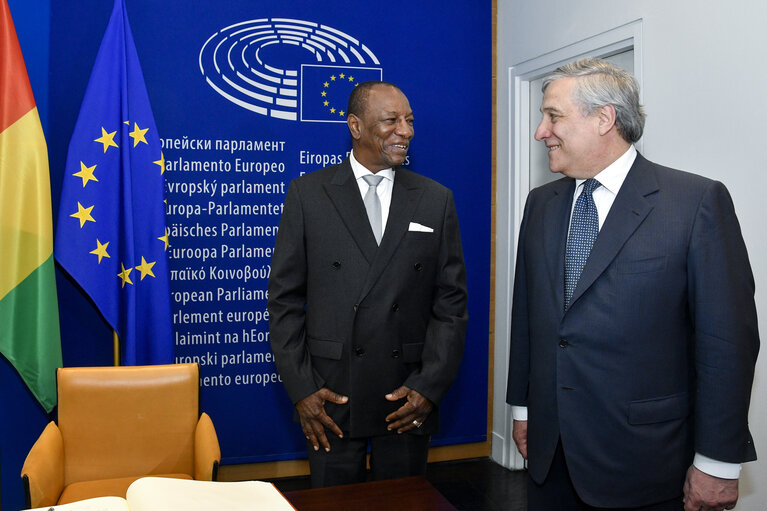 Fotografia 2: Official visit of the President of Guinea.Bilateral meeting