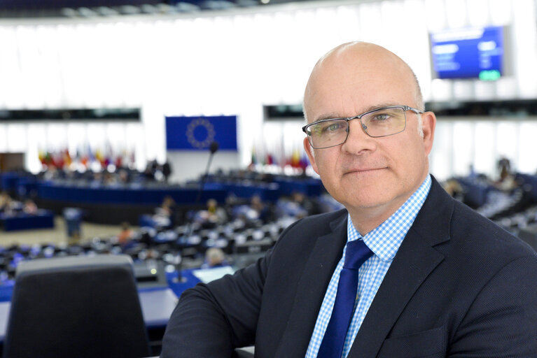 Aleksander GABELIC in the European Parliament in Strasbourg