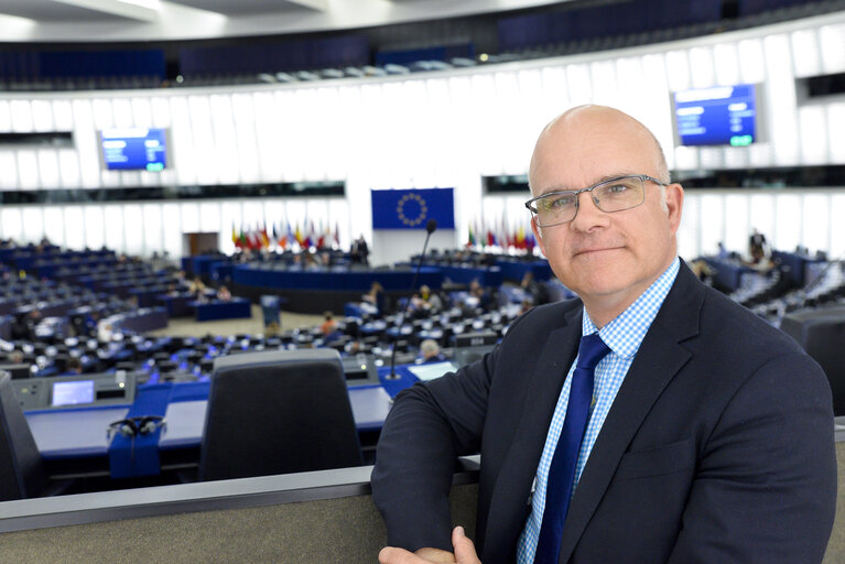 Aleksander GABELIC in the European Parliament in Strasbourg