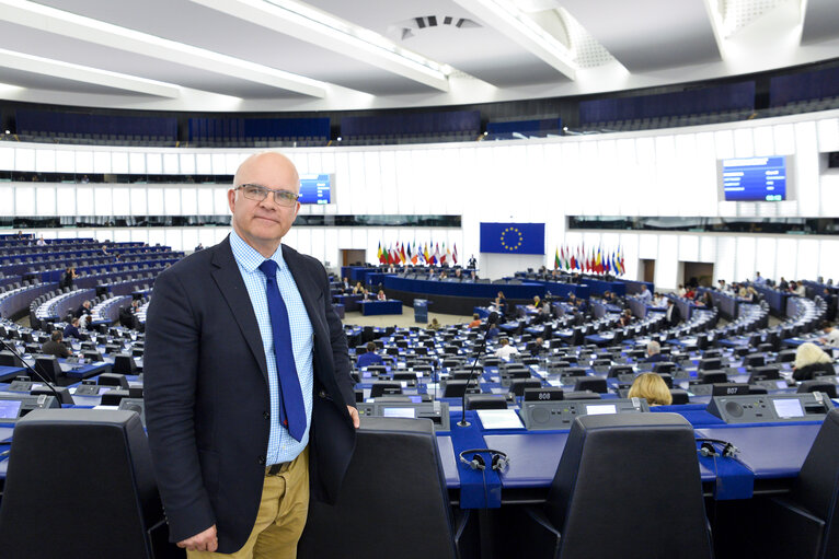 Aleksander GABELIC in the European Parliament in Strasbourg