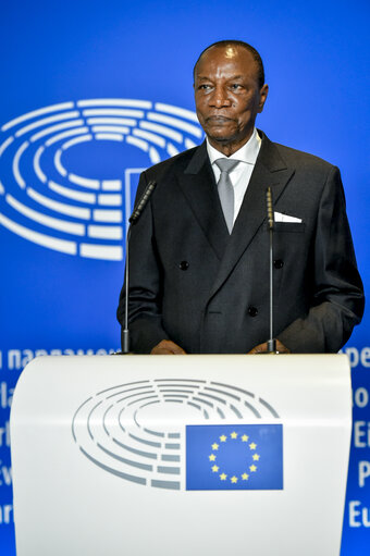 Zdjęcie 9: Official visit of the President of Guinea - Press point