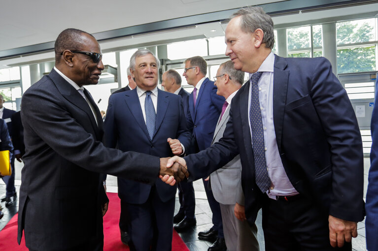 Fotografie 14: Official visit of the President of Guinea.Official welcome