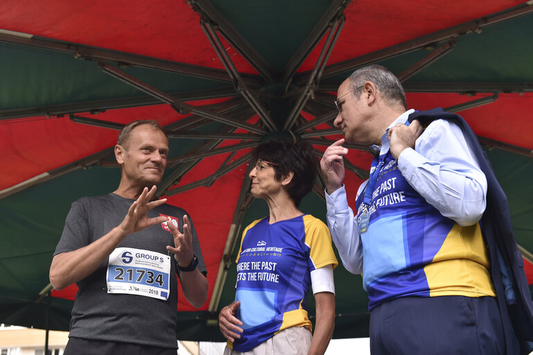 20 km of Brussels running race start