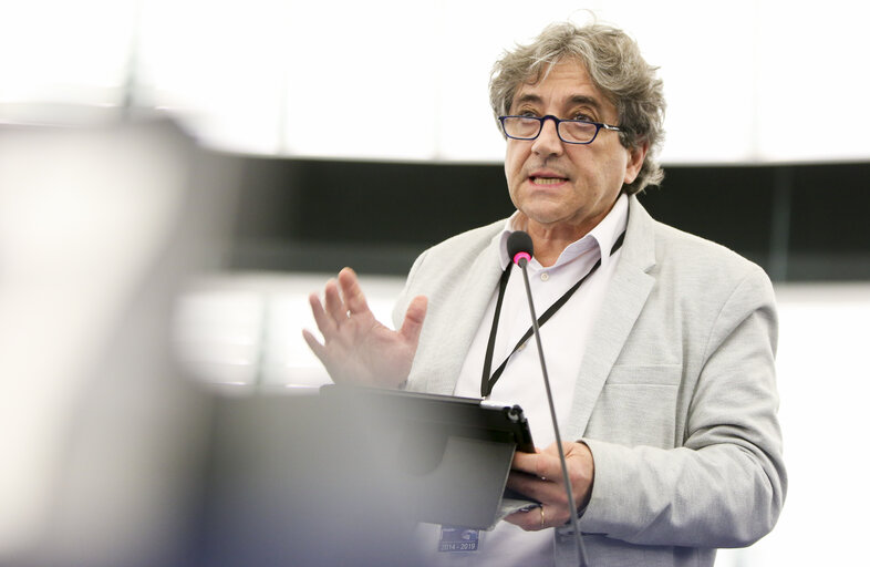 Fotografija 1: Ricardo SERRAO SANTOS in plenary session in Strasbourg