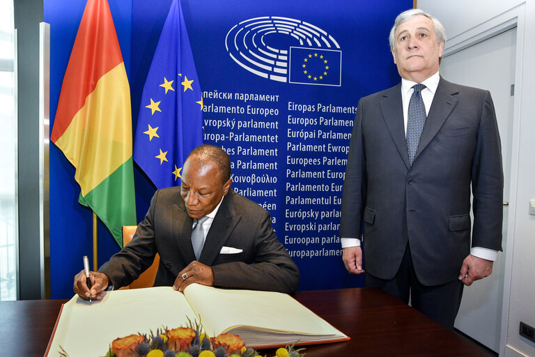 Fotografia 4: Official visit of the President of Guinea.Bilateral meeting