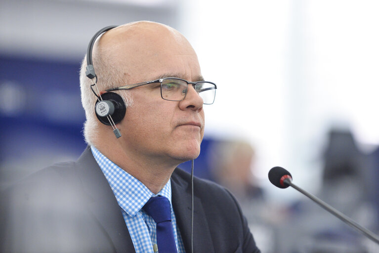 Foto 3: Aleksander GABELIC in the European Parliament in Strasbourg