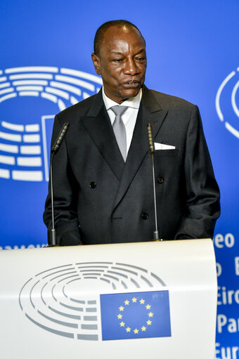 Zdjęcie 11: Official visit of the President of Guinea - Press point