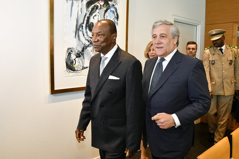 Fotografia 8: Official visit of the President of Guinea.Bilateral meeting