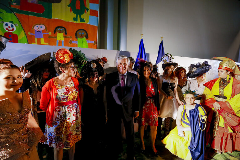 Photo 1: Fashion show at the EP in Strasbourg from different French schools: - Lycée Camille Claudel, Ecole Ambassadrice de Lyon- Lycée Claude Bernard de Villefranche- Lycée de la Coiffure de Lyon- Fondation la Mâche de Lyon- Lycée Paul Lapie de Lunéville- Lycée Sainte Marie de Saint-Etienne