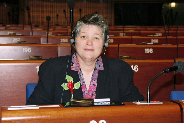 Mel READ in plenary session in Strasbourg - March 1993