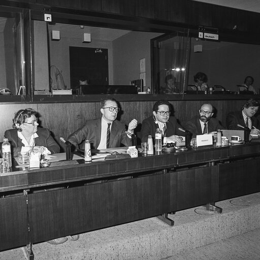 Meeting with Jacques DELORS - EC President in Brussels in February 1988.