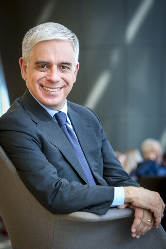 Photo 7: Stefano MAULLU in the European Parliament in Strasbourg
