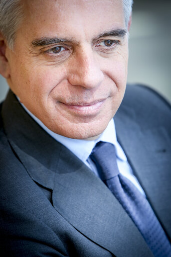 Photo 5: Stefano MAULLU in the European Parliament in Strasbourg