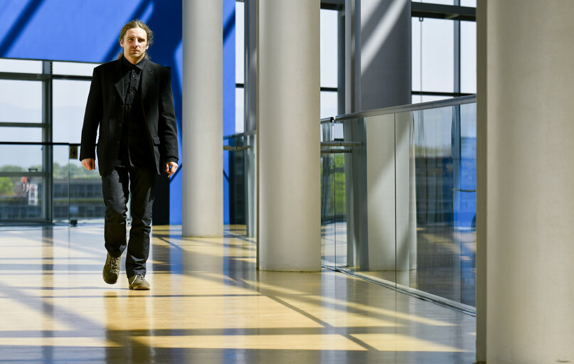 Dobromir SOSNIERZ in the European Parliament in Strasbourg