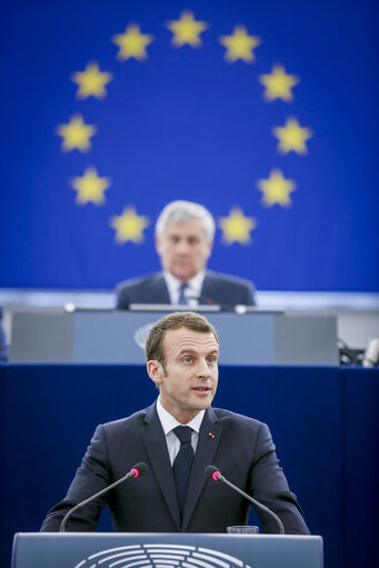 Photo 5: Debate with the President of the French Republic on the Future of Europe