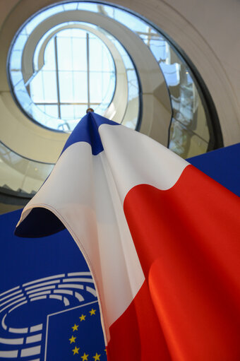 Fotografi 1: Visit of the President of the French Republic to the European Parliament in Strasbourg