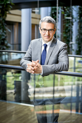 Aymeric CHAUPRADE in the European Parliament in Strasbourg