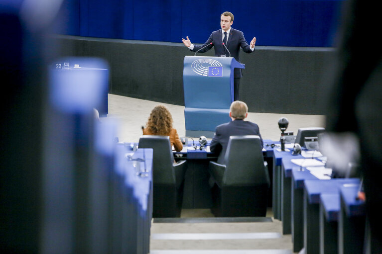 Photo 9: Debate with the President of the French Republic on the Future of Europe