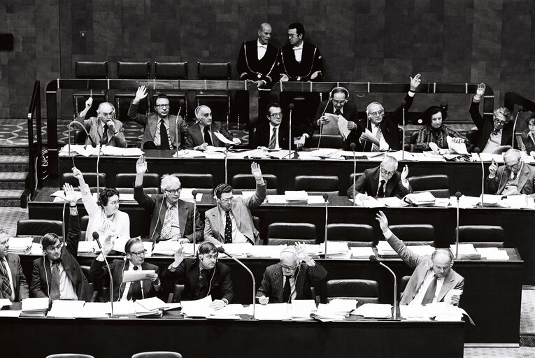 Plenary session in Strasbourg in October 1978. - Vote