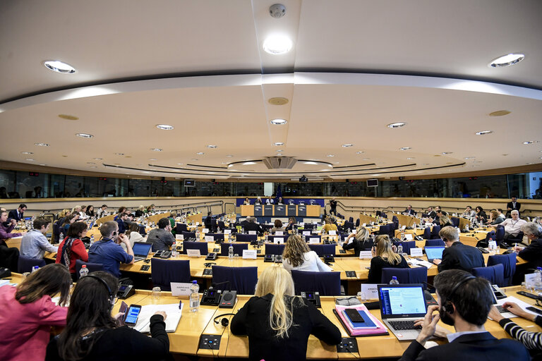 Photo 2: AFCO committee meeting. The withdrawal of the United Kingdom from the European Union (Article 50 TEU). Brexit: Exchange of views with the Parliament's coordinator for the negotiations on the UK withdrawal from the EU