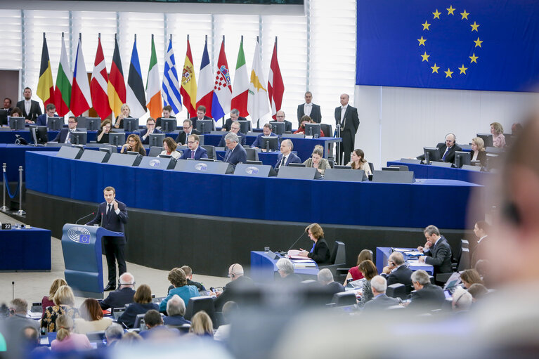 Photo 8: Debate with the President of the French Republic on the Future of Europe