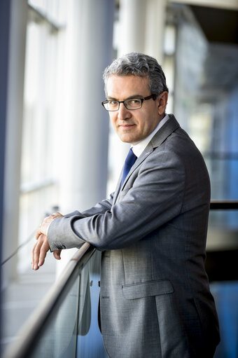 Aymeric CHAUPRADE in the European Parliament in Strasbourg