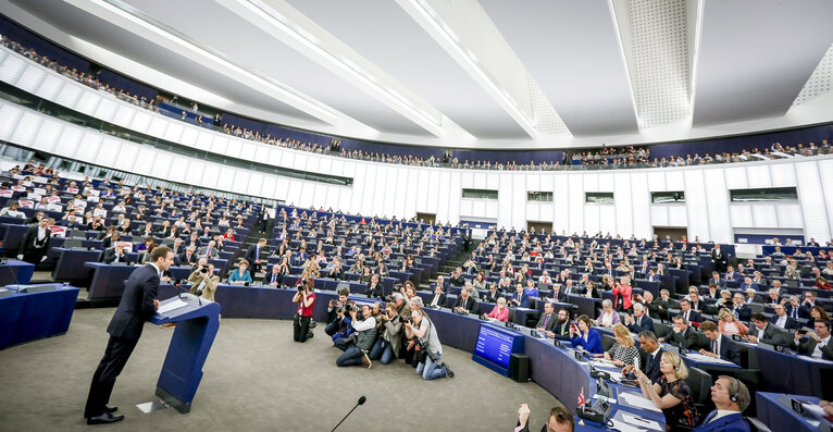 Photo 29: Debate with the President of the French Republic on the Future of Europe