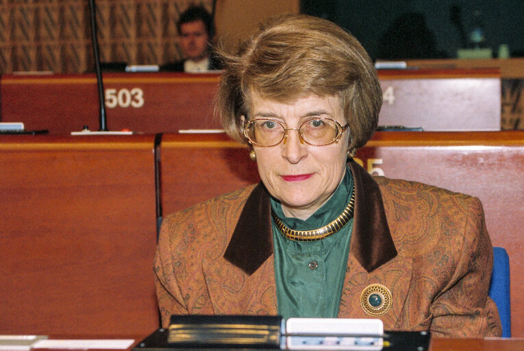 Fotografia 11: Marlene LENZ in plenary session in Strasbourg - March 1993