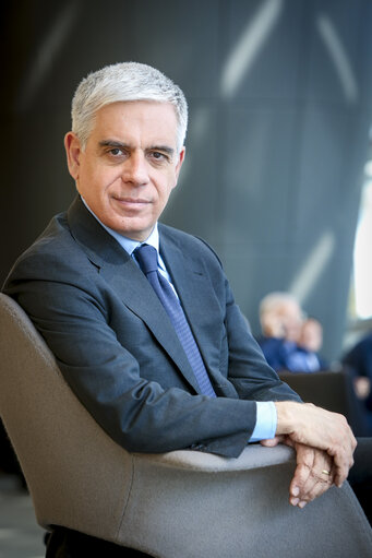 Photo 9: Stefano MAULLU in the European Parliament in Strasbourg
