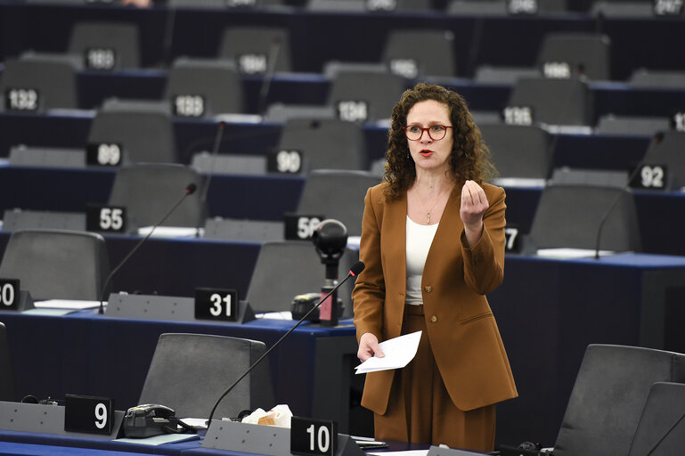 Fotografia 16: Plenary session - A European values instrument to support civil society organisations which promote democracy, rule of law and fundamental values within the European Union Commission statement