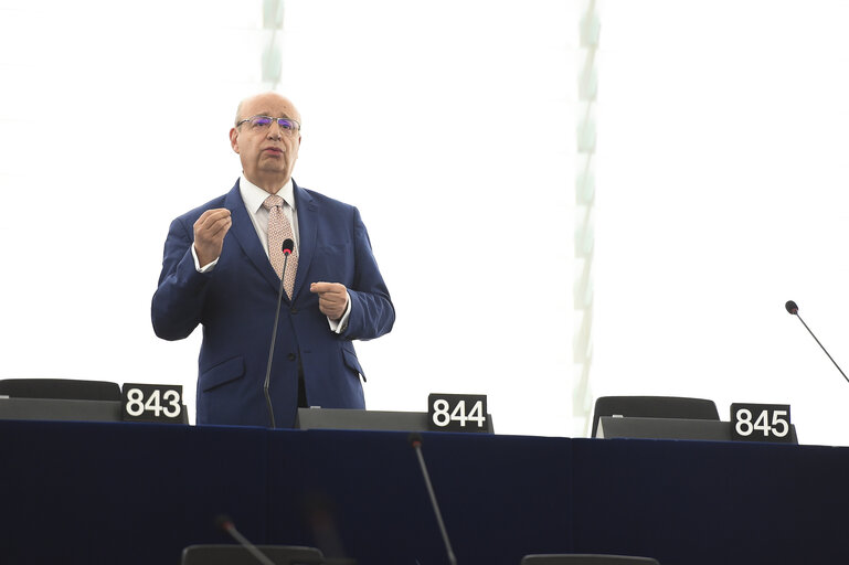 Photo 3 : Plenary session - A European values instrument to support civil society organisations which promote democracy, rule of law and fundamental values within the European Union Commission statement