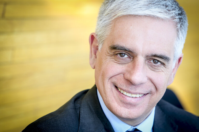 Photo 2: Stefano MAULLU in the European Parliament in Strasbourg