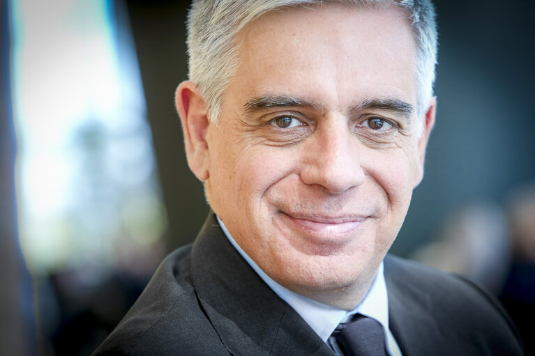 Photo 6: Stefano MAULLU in the European Parliament in Strasbourg