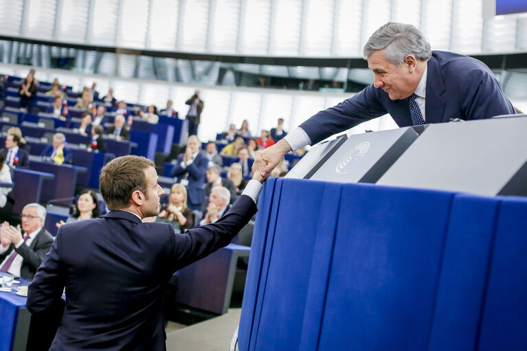 Photo 4: Debate with the President of the French Republic on the Future of Europe