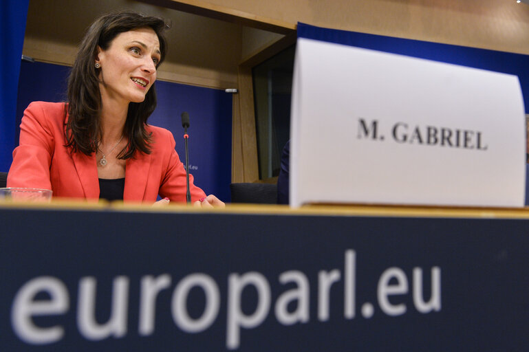 Fotografia 14: High Level Conference '  Shaping our digital future: the challenge of the digital revolution. '- Press conference