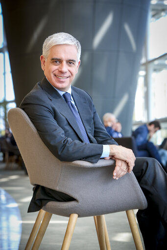 Photo 8: Stefano MAULLU in the European Parliament in Strasbourg