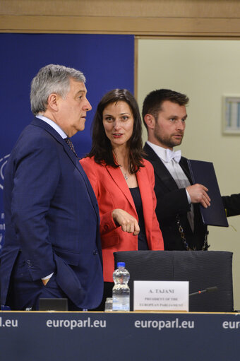 Fotografia 5: High Level Conference '  Shaping our digital future: the challenge of the digital revolution. '- Press conference