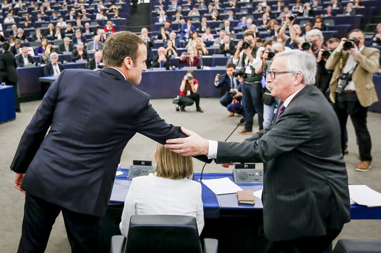 Photo 32: Debate with the President of the French Republic on the Future of Europe