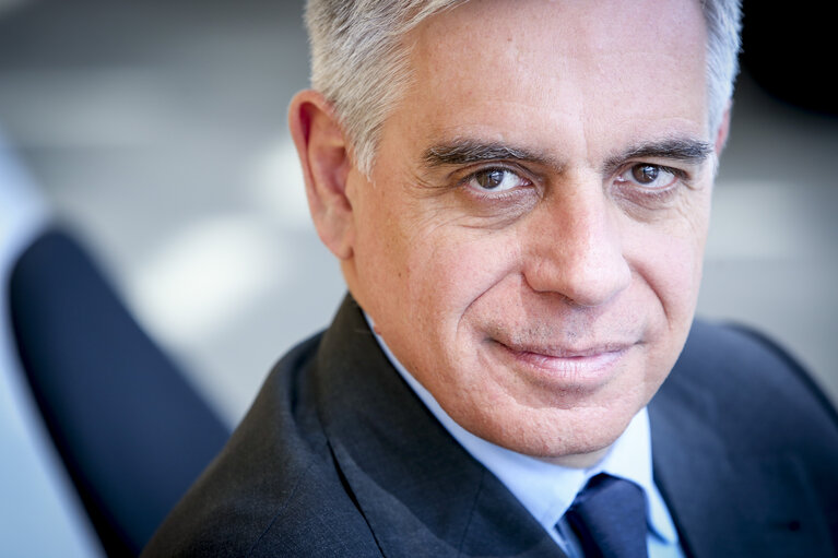Photo 3: Stefano MAULLU in the European Parliament in Strasbourg