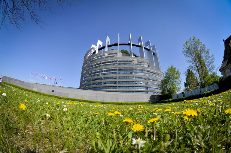 Foto 11: EP premises in Strasbourg at spring