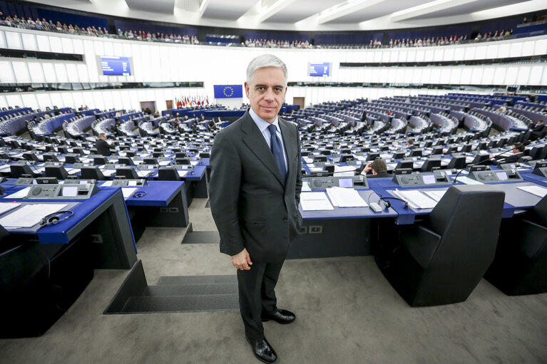 Photo 18: Stefano MAULLU in the European Parliament in Strasbourg