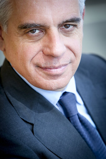 Photo 4: Stefano MAULLU in the European Parliament in Strasbourg