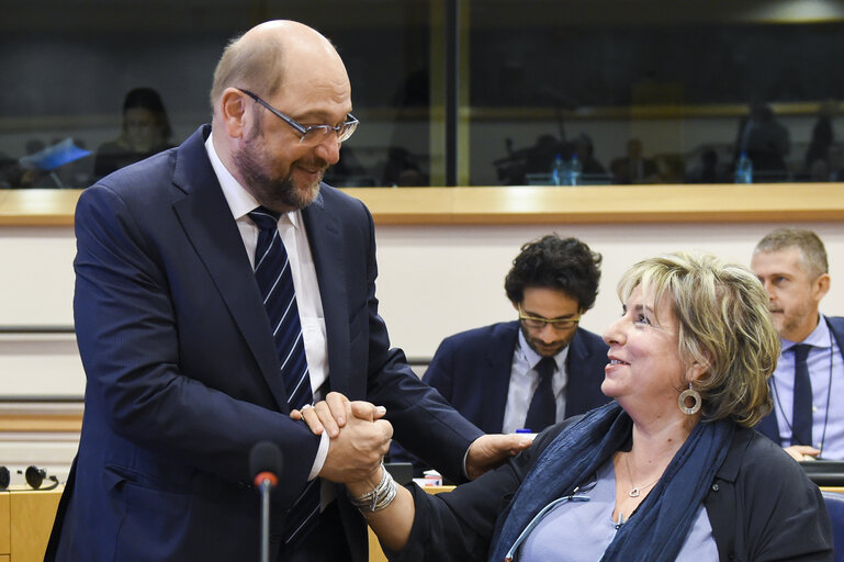 Billede 12: Martin SCHULZ - EP President attends the Conference of Presidents