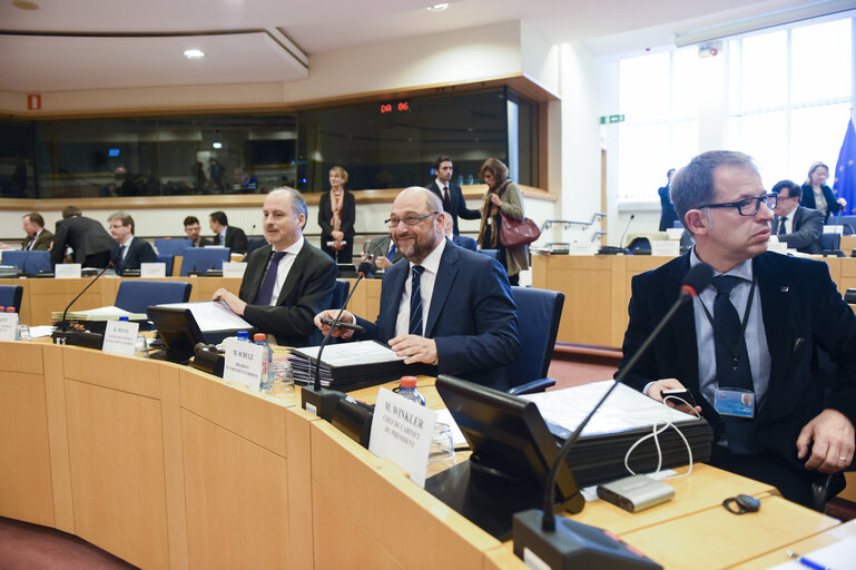 Billede 10: Martin SCHULZ - EP President attends the Conference of Presidents