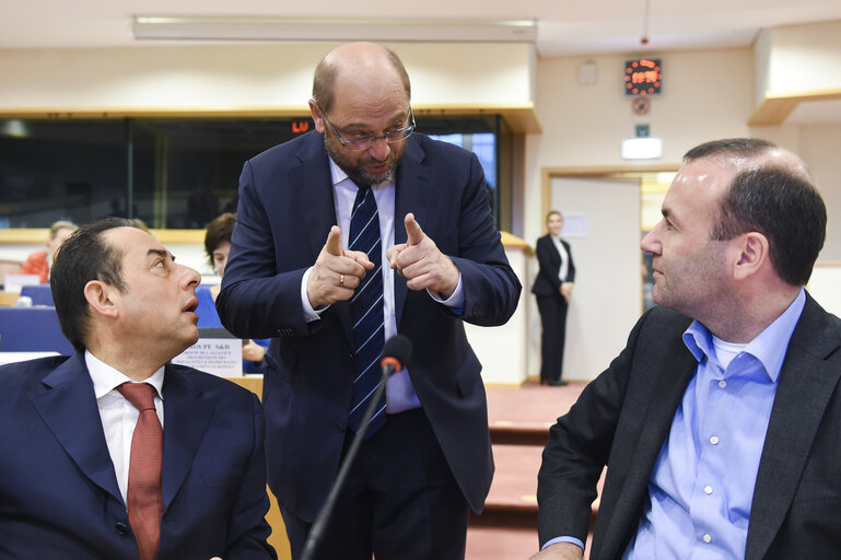 Billede 14: Martin SCHULZ - EP President attends the Conference of Presidents